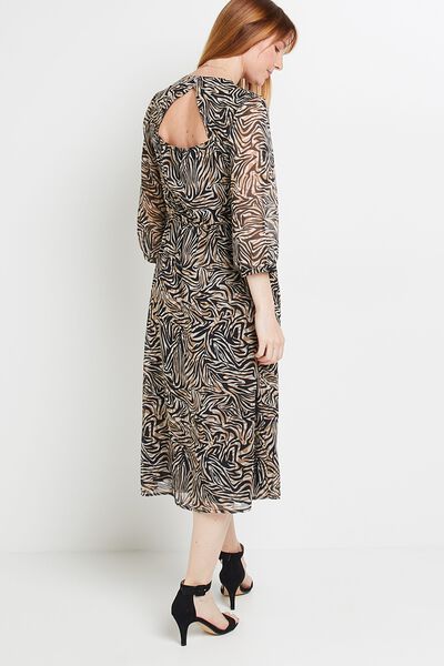 Robe longue imprimée femme