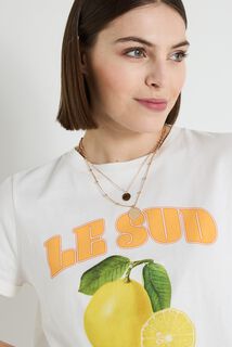 T-shirt col rond femme