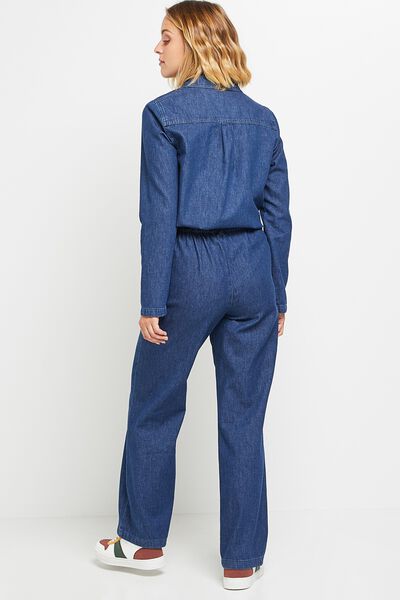 Combinaison en jean femme