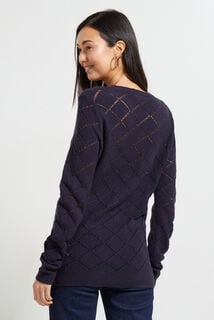 Pull ajouré fantaisie femme