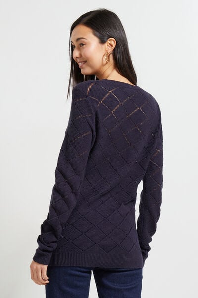 Pull ajouré fantaisie femme