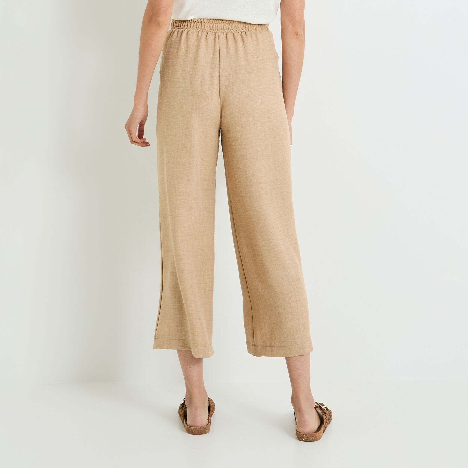 Pantalon large fluide femme
