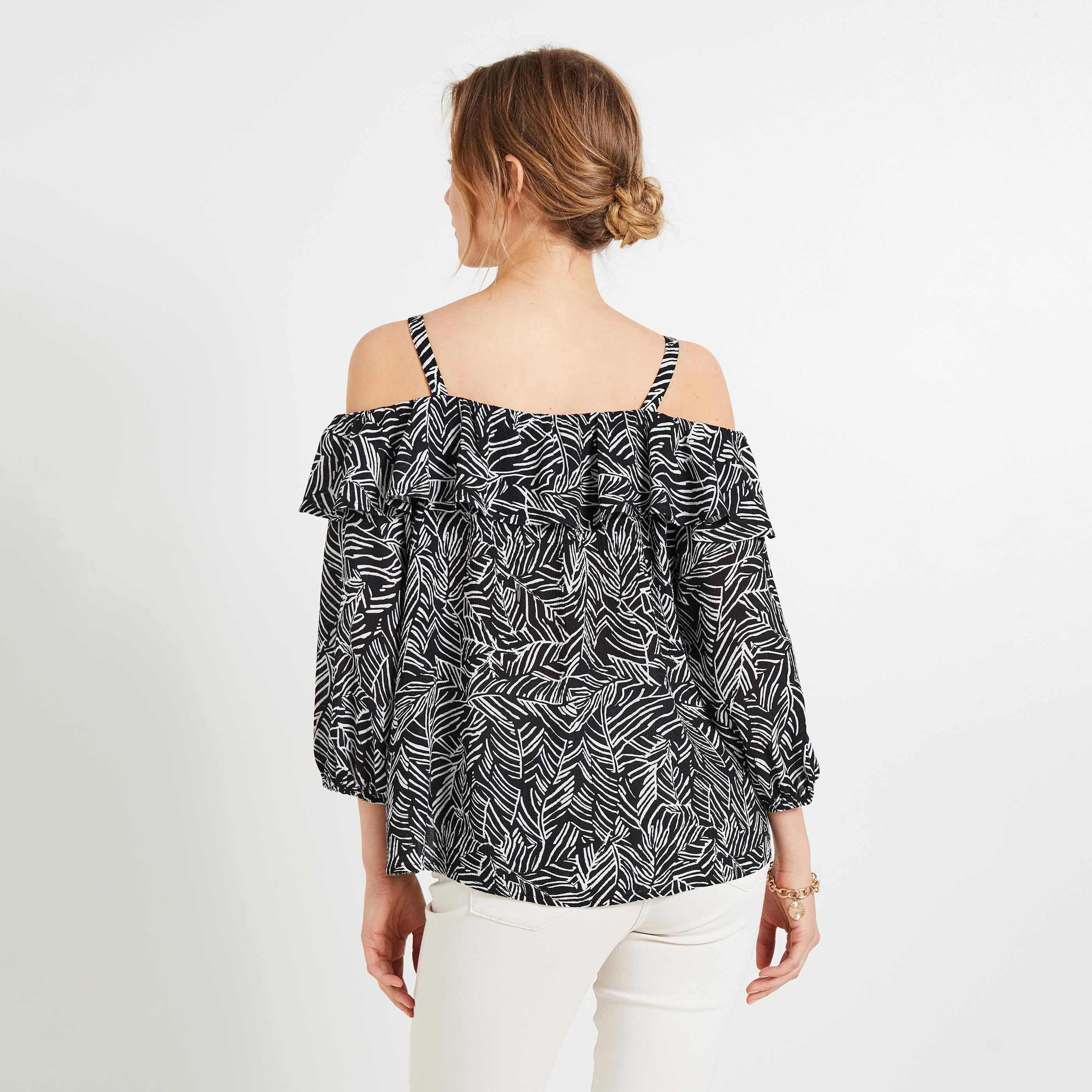 Blouse &eacute;paules d&eacute;nud&eacute;es femme