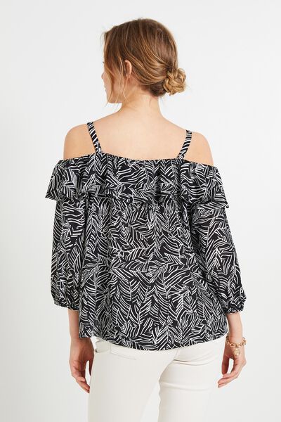 Blouse épaules dénudées femme