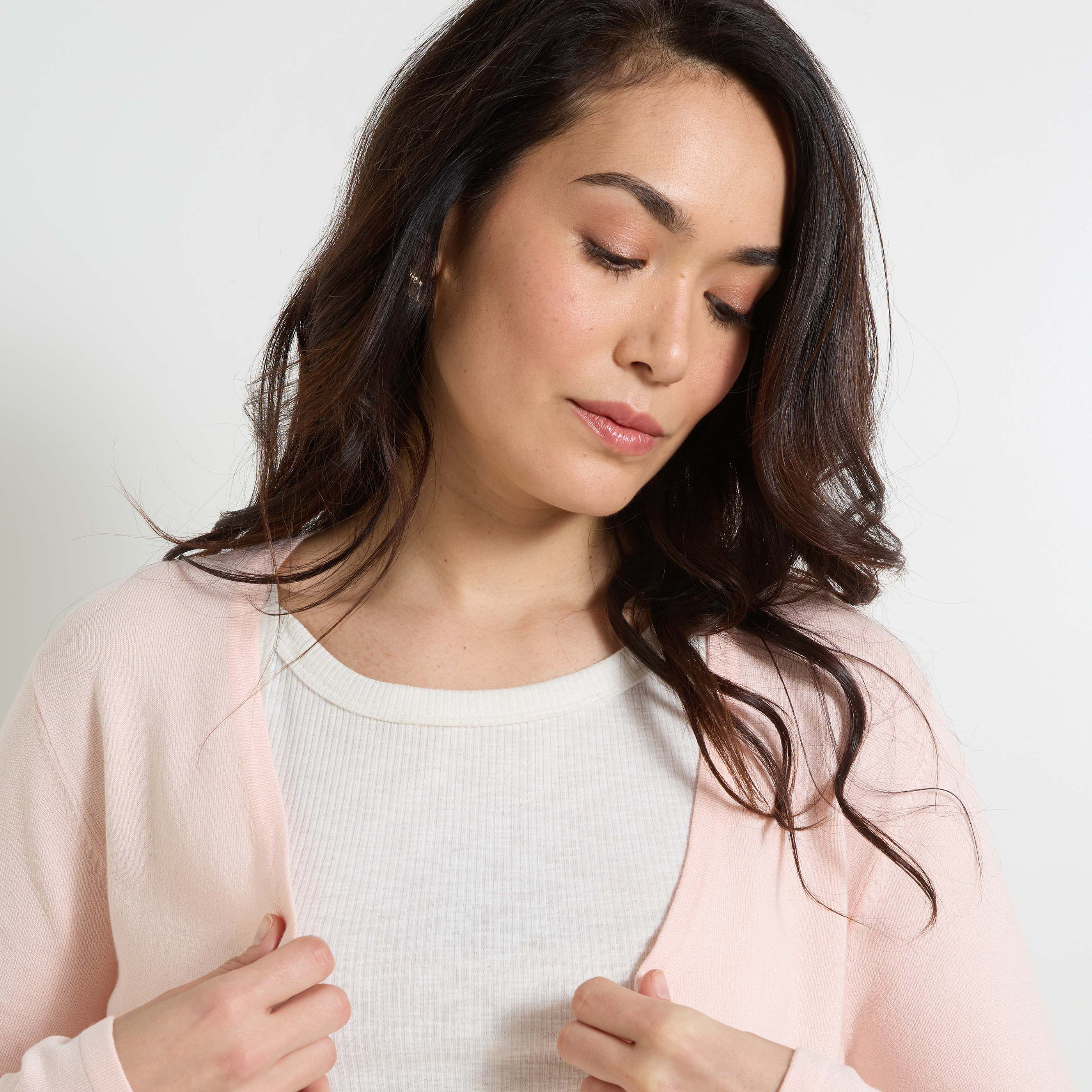 Gilet col V femme