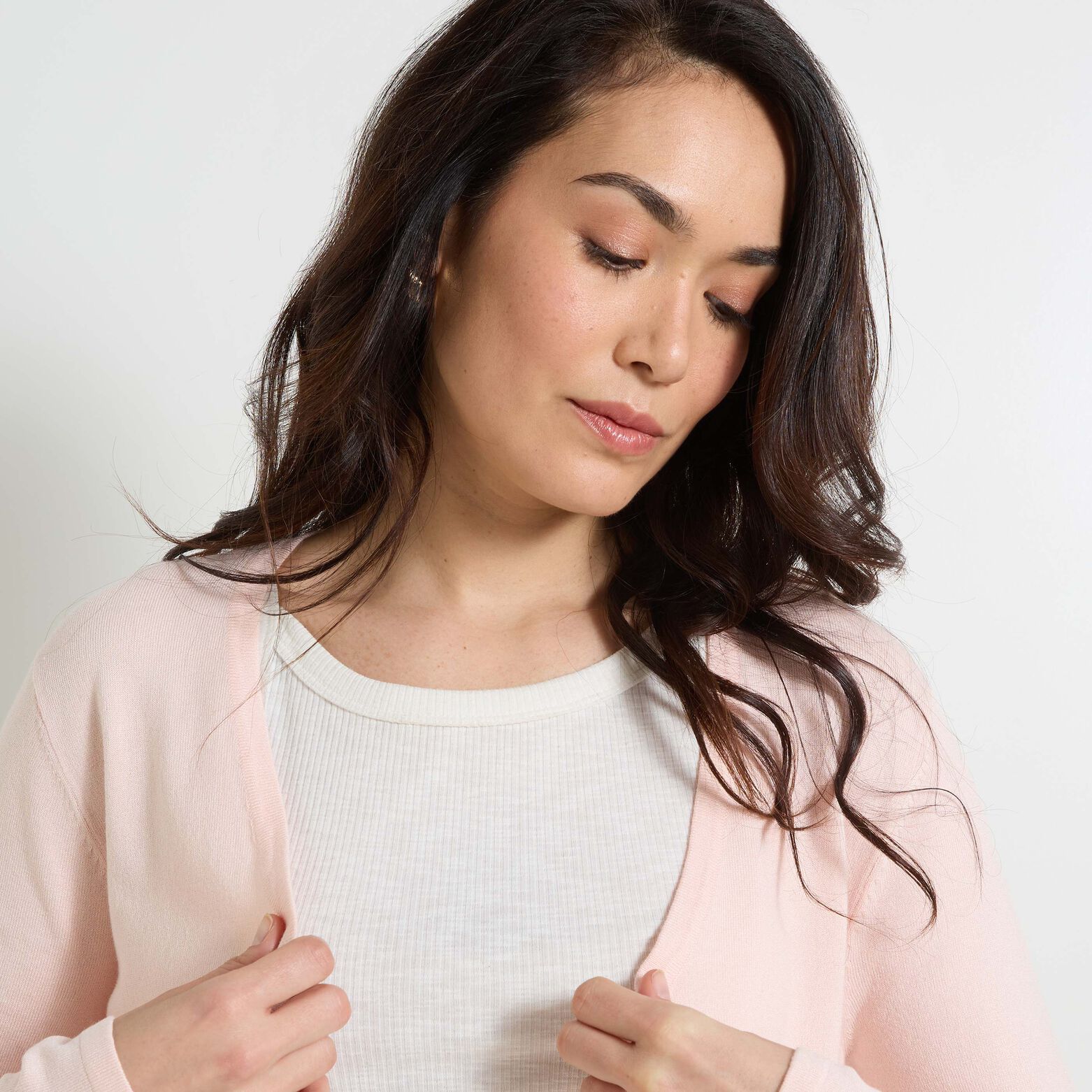 Gilet col V femme
