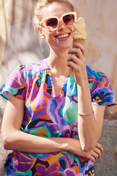 Blouse imprimée femme