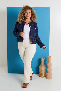 Veste courte en tweed femme