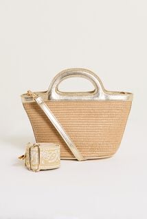 Sac seau bi-matière femme