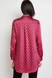 Chemise imprimée rose femme