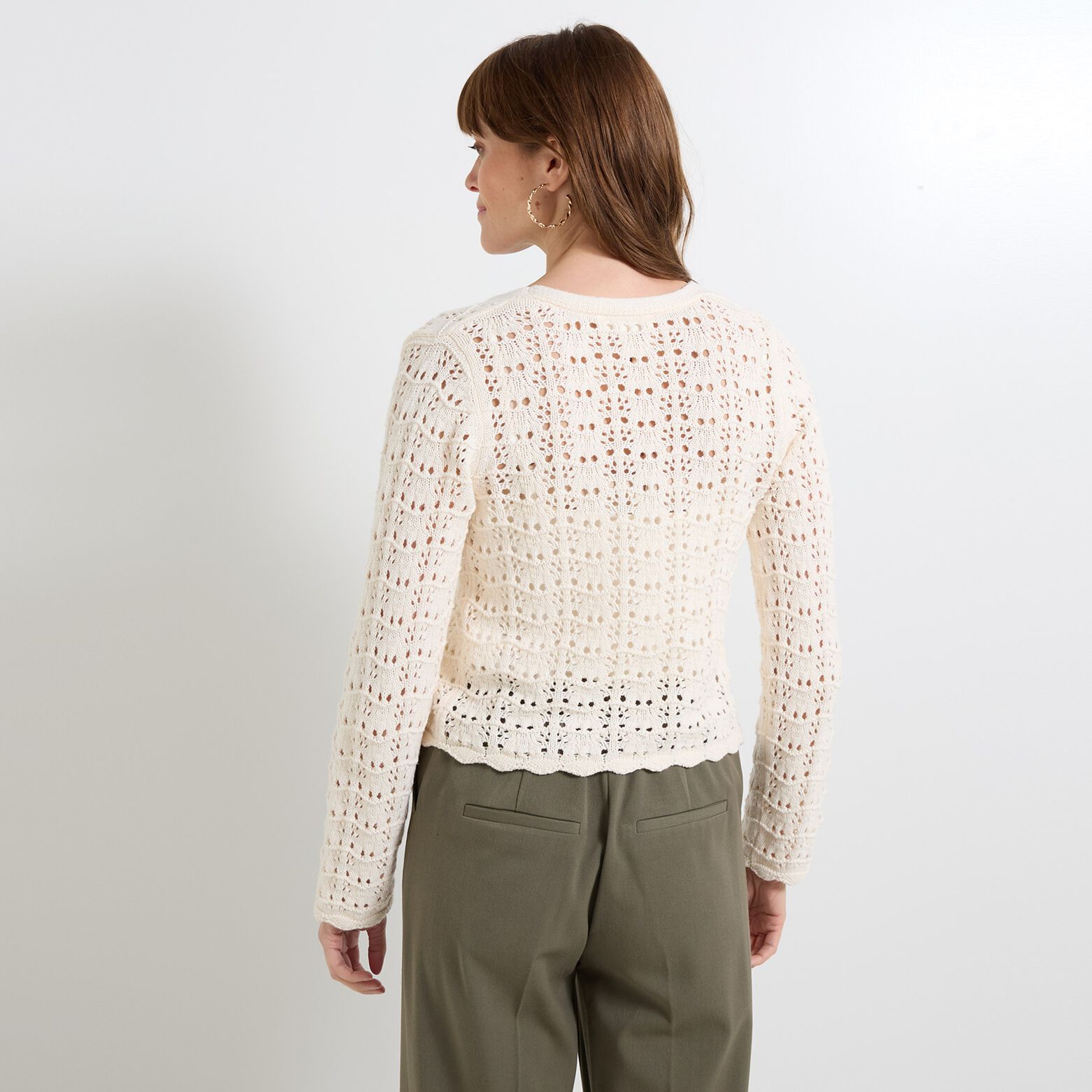 Gilet en crochet femme