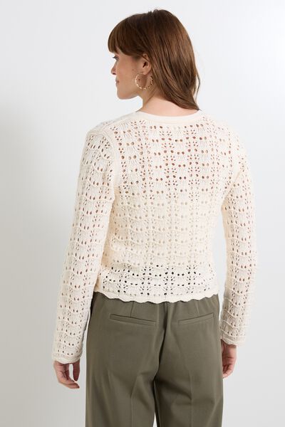 Gilet en crochet femme