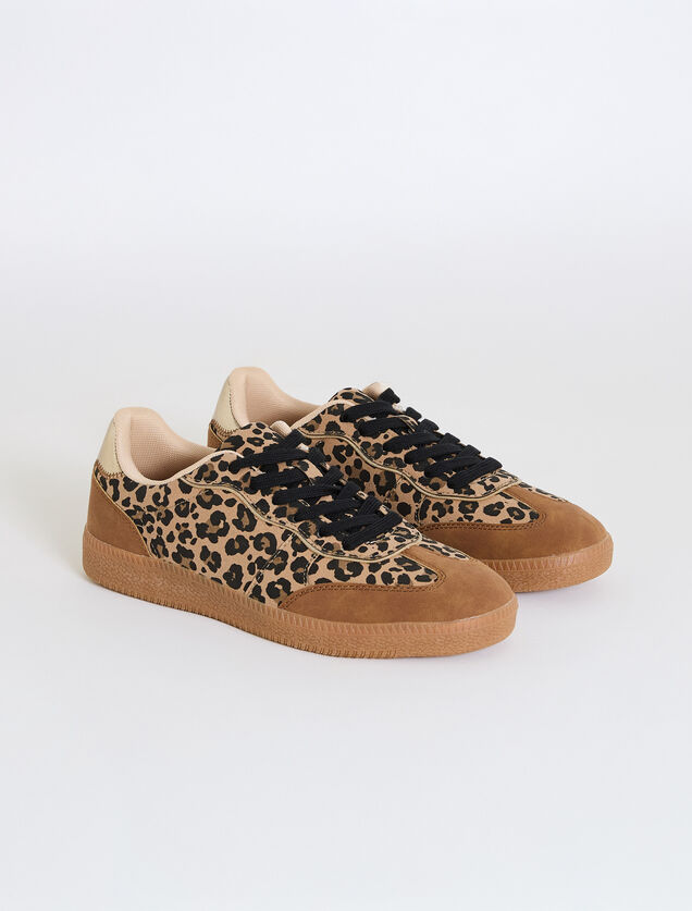 Baskets imprimé léopard femme