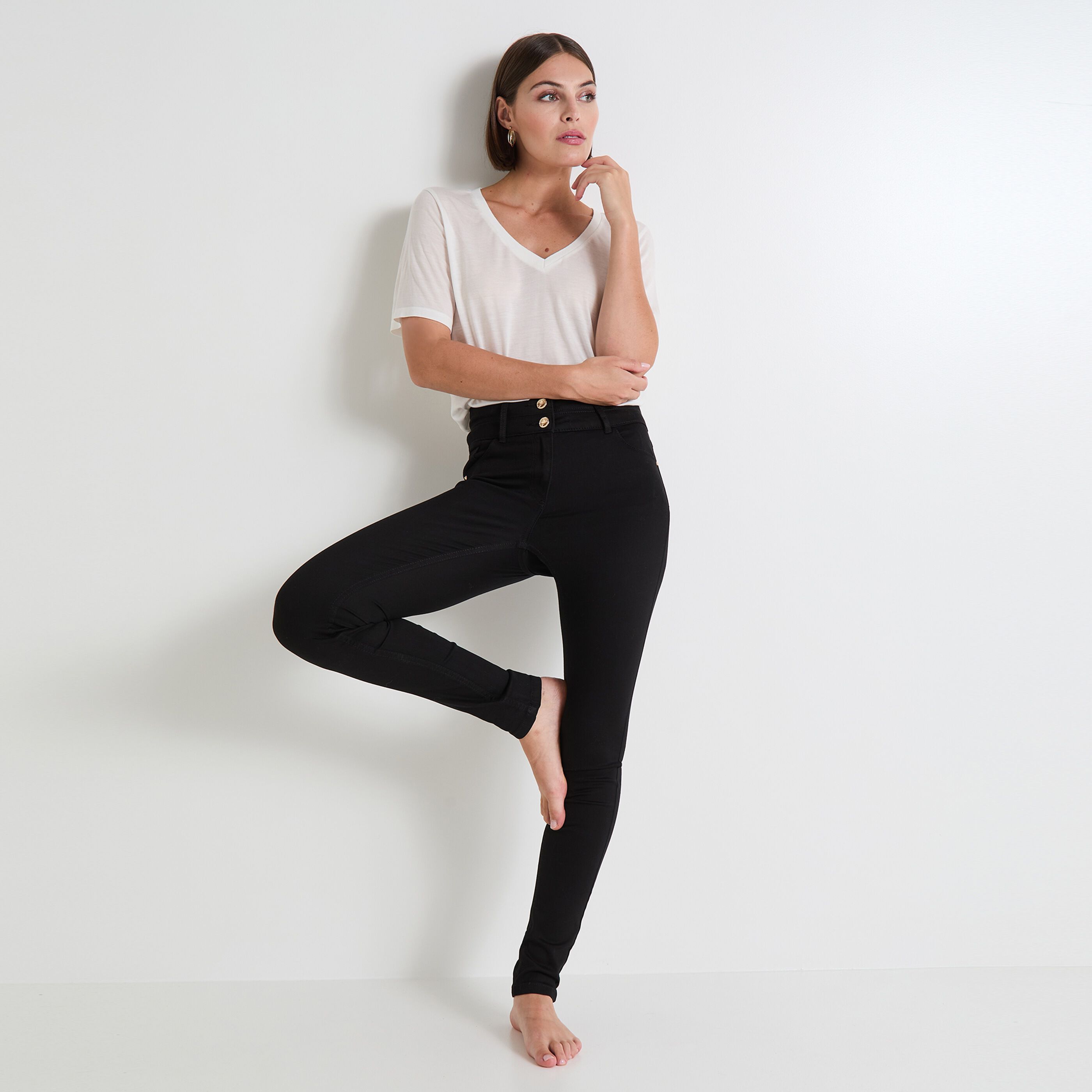 Jean slim taille haute MILAN S02 femme