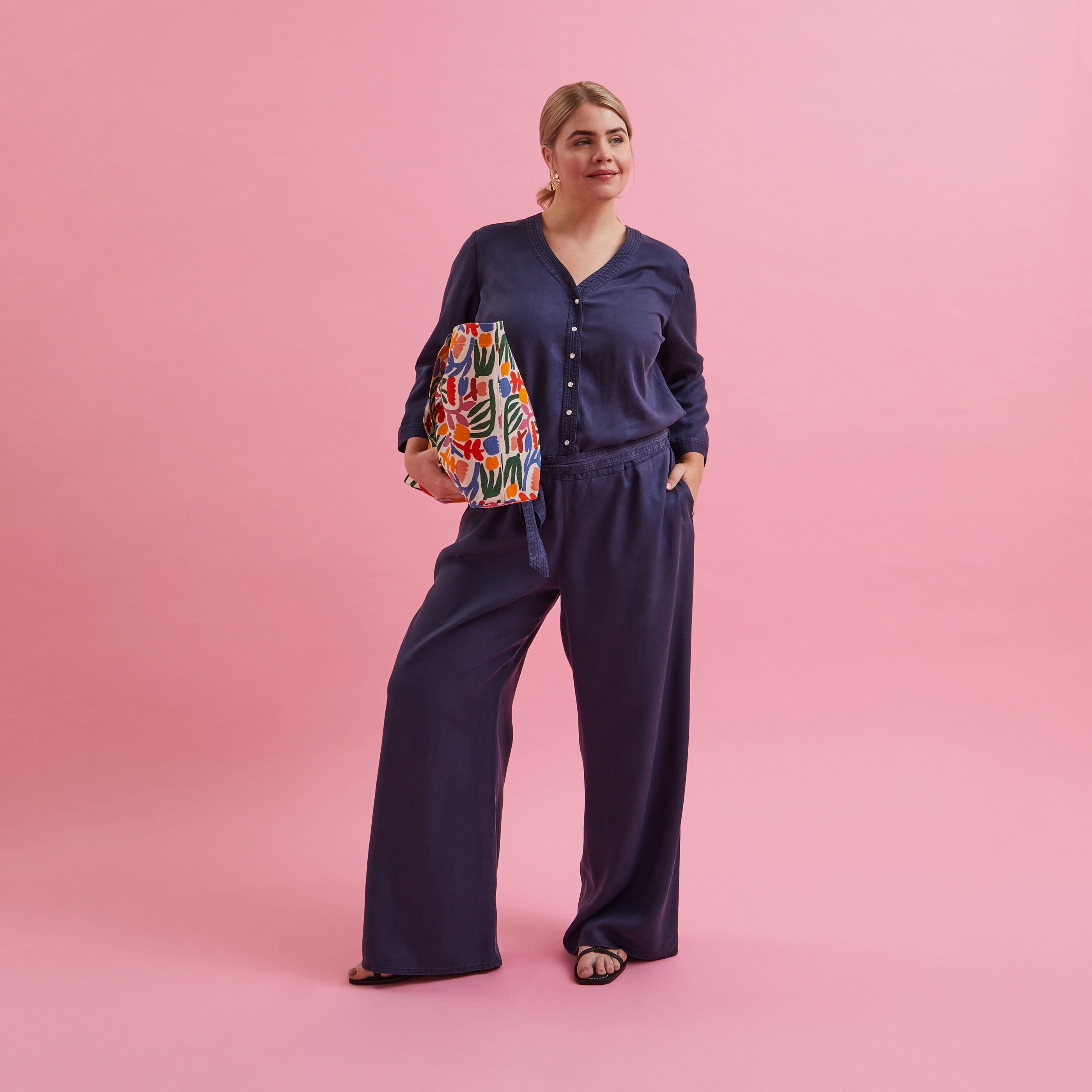 Combinaison longue lyocell femme