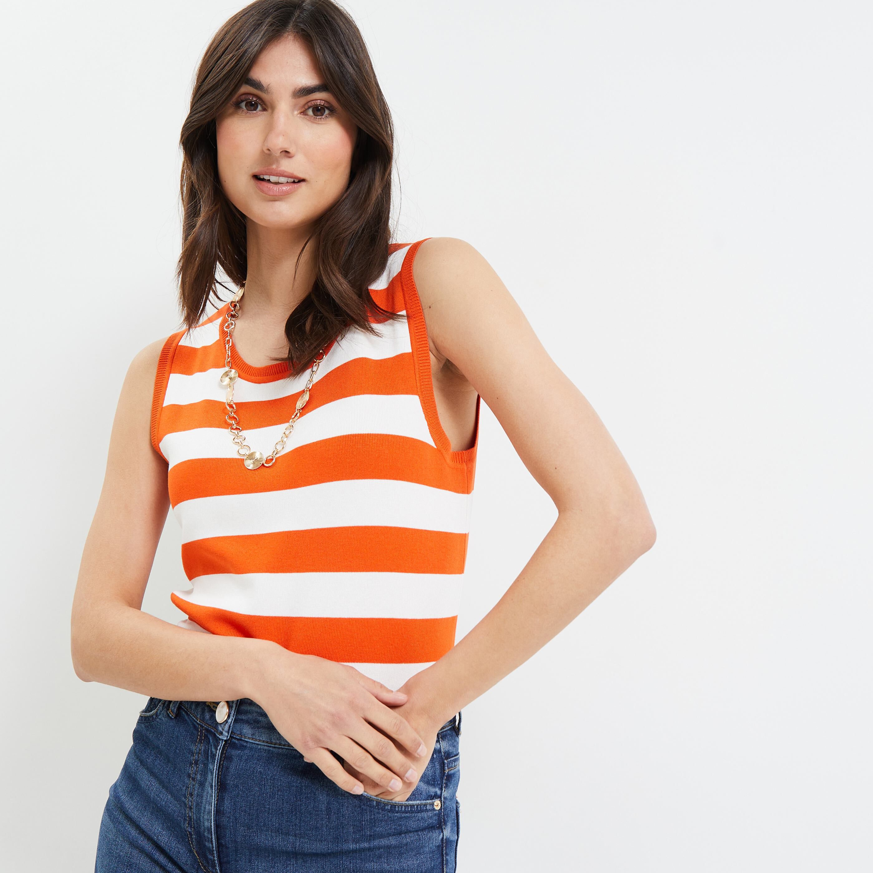 Debardeur en maille store femme