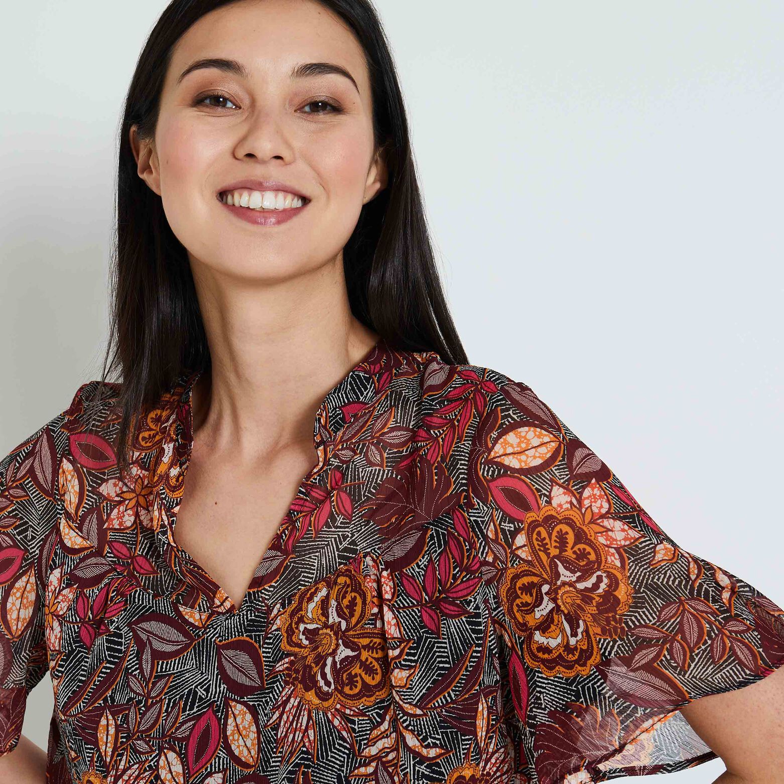 Blouse imprimée femme