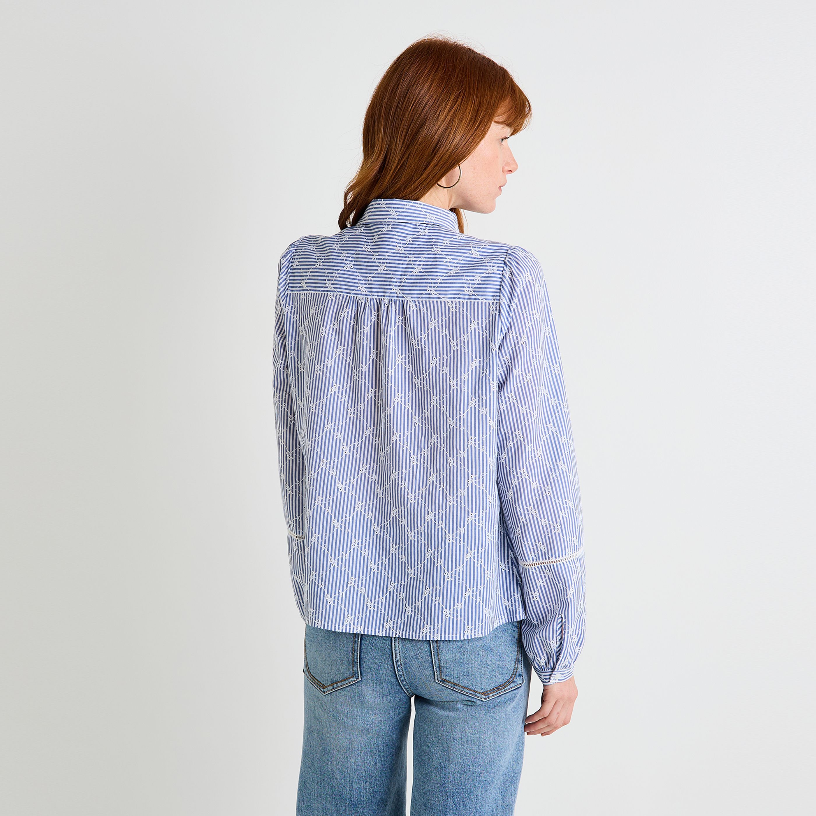 Chemise ray&eacute;e femme