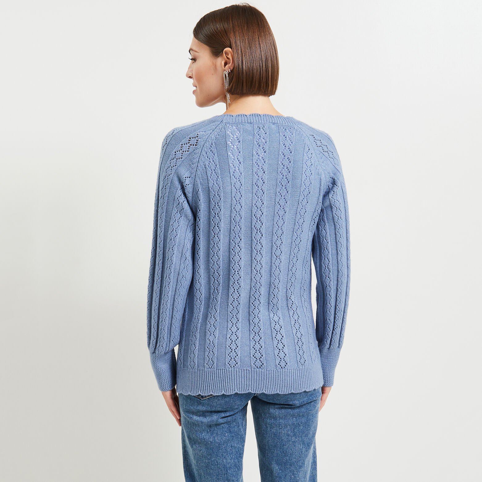 Pull ajouré femme