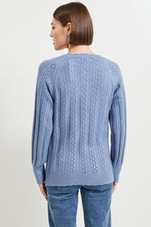 Pull ajouré femme