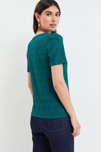 Tshirt maille ajourée femme