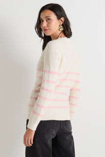 Pull rayé femme
