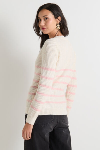 Pull rayé femme