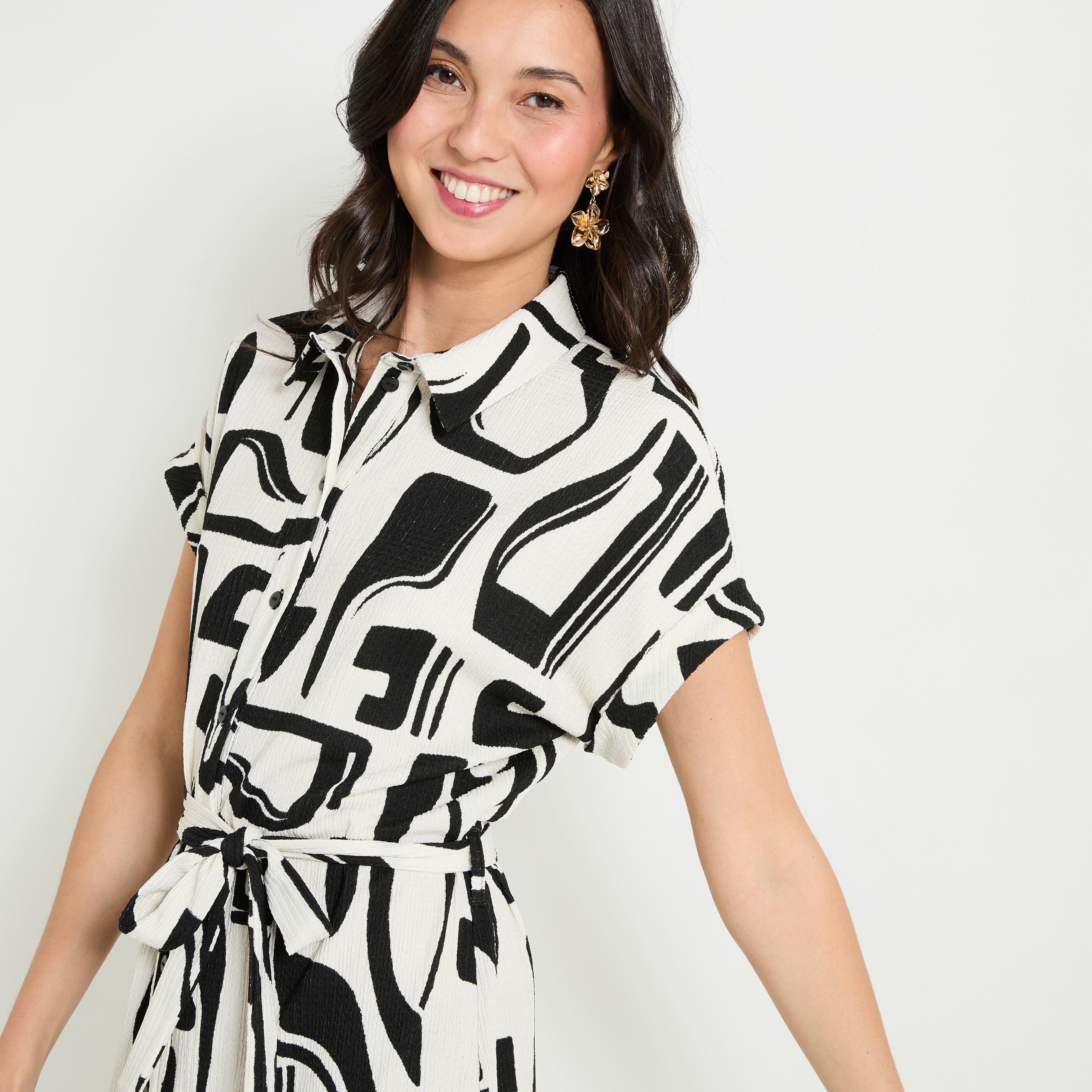 Robe imprim&eacute;e femme