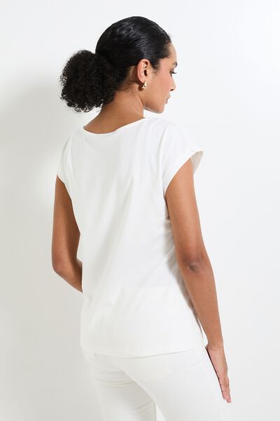 T-shirt col V femme