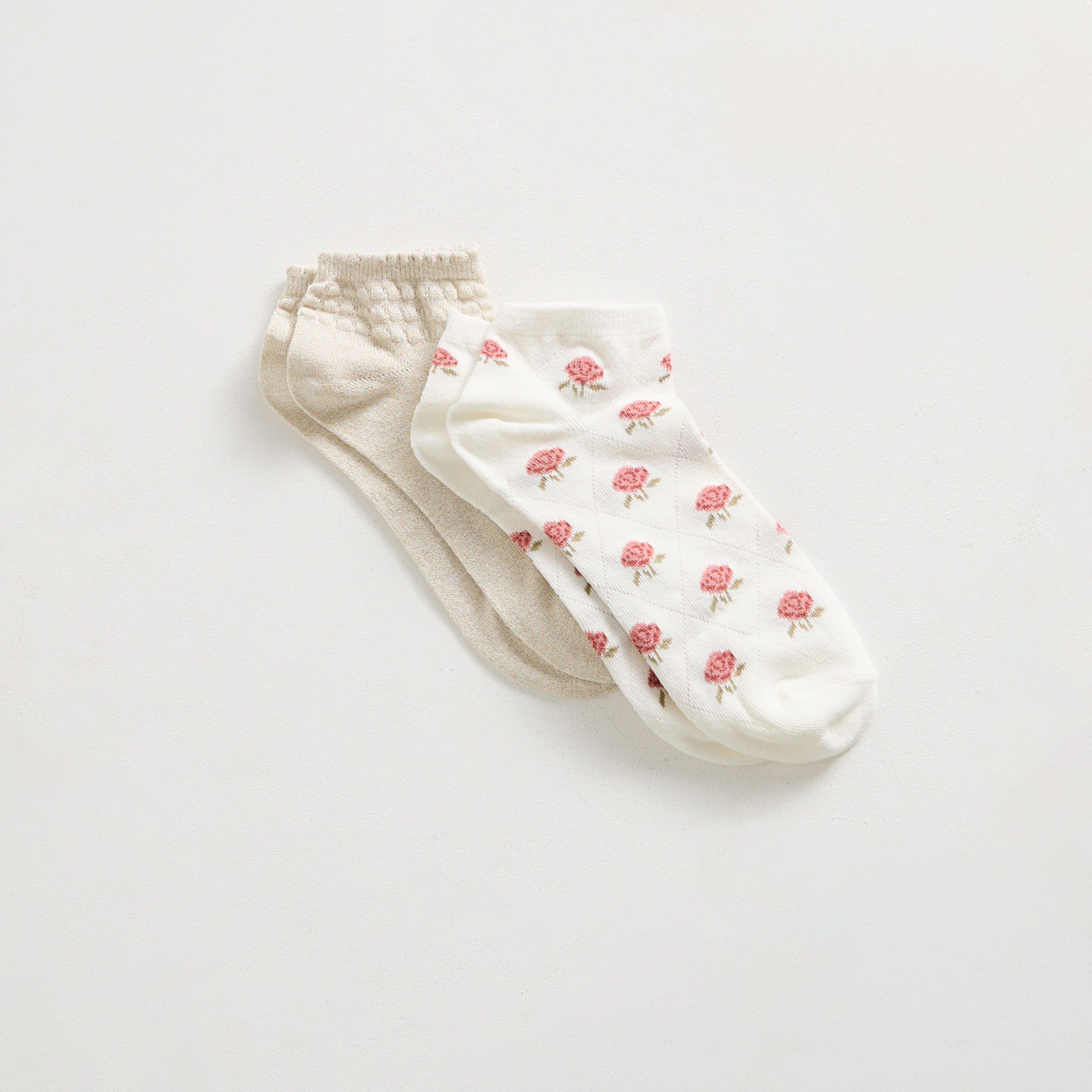 Lot de 2 paires de socquettes femme