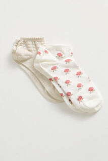 Lot de 2 paires de socquettes femme
