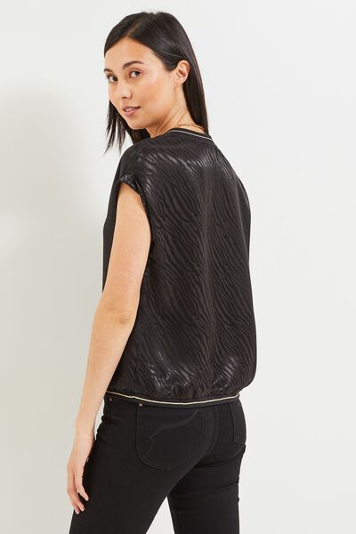 Top jacquard femme
