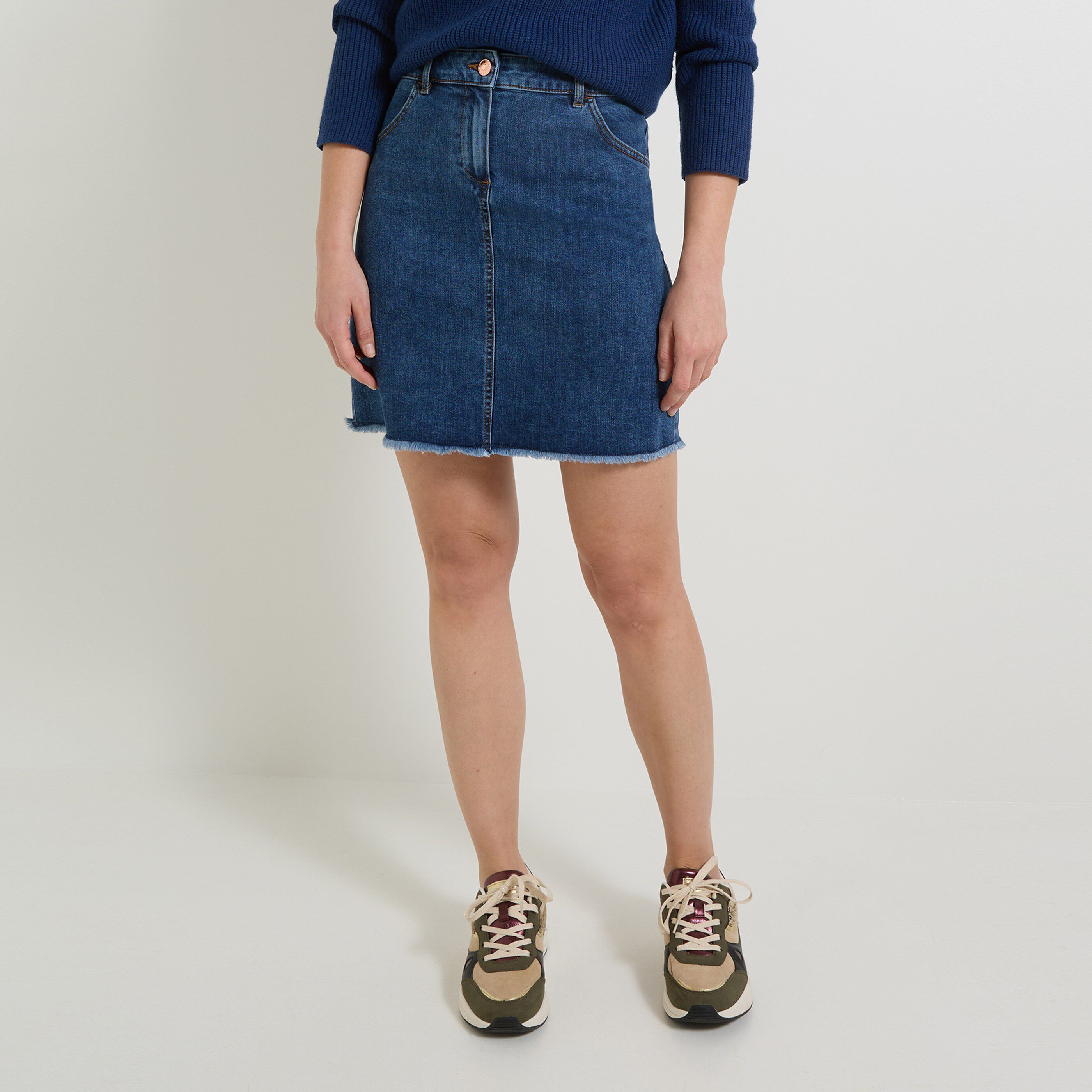 Jupe en denim femme