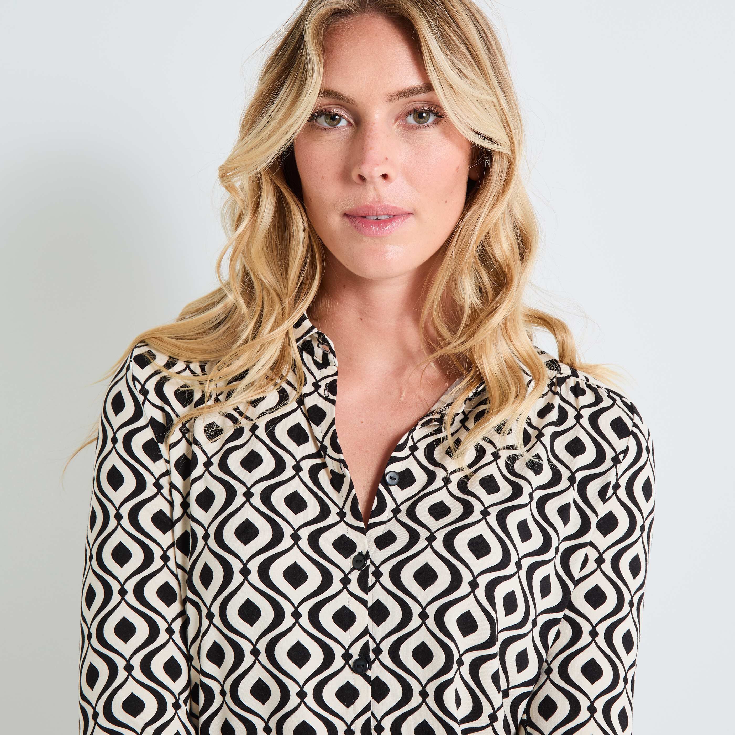 Chemisier manches longues femme