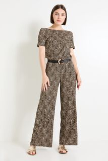 Combinaison motif léopard femme