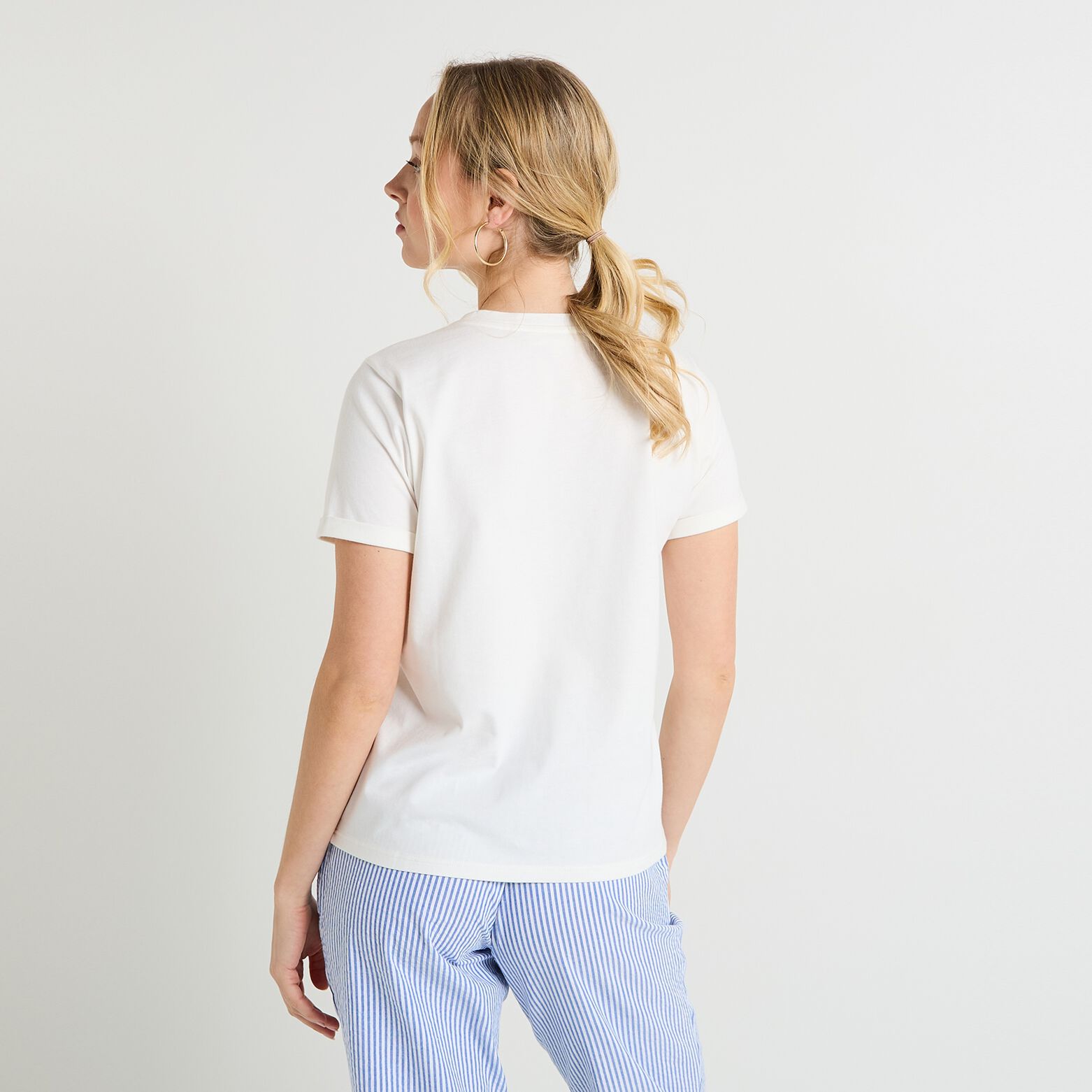 T-shirt col rond femme