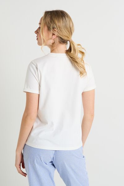 T-shirt col rond femme