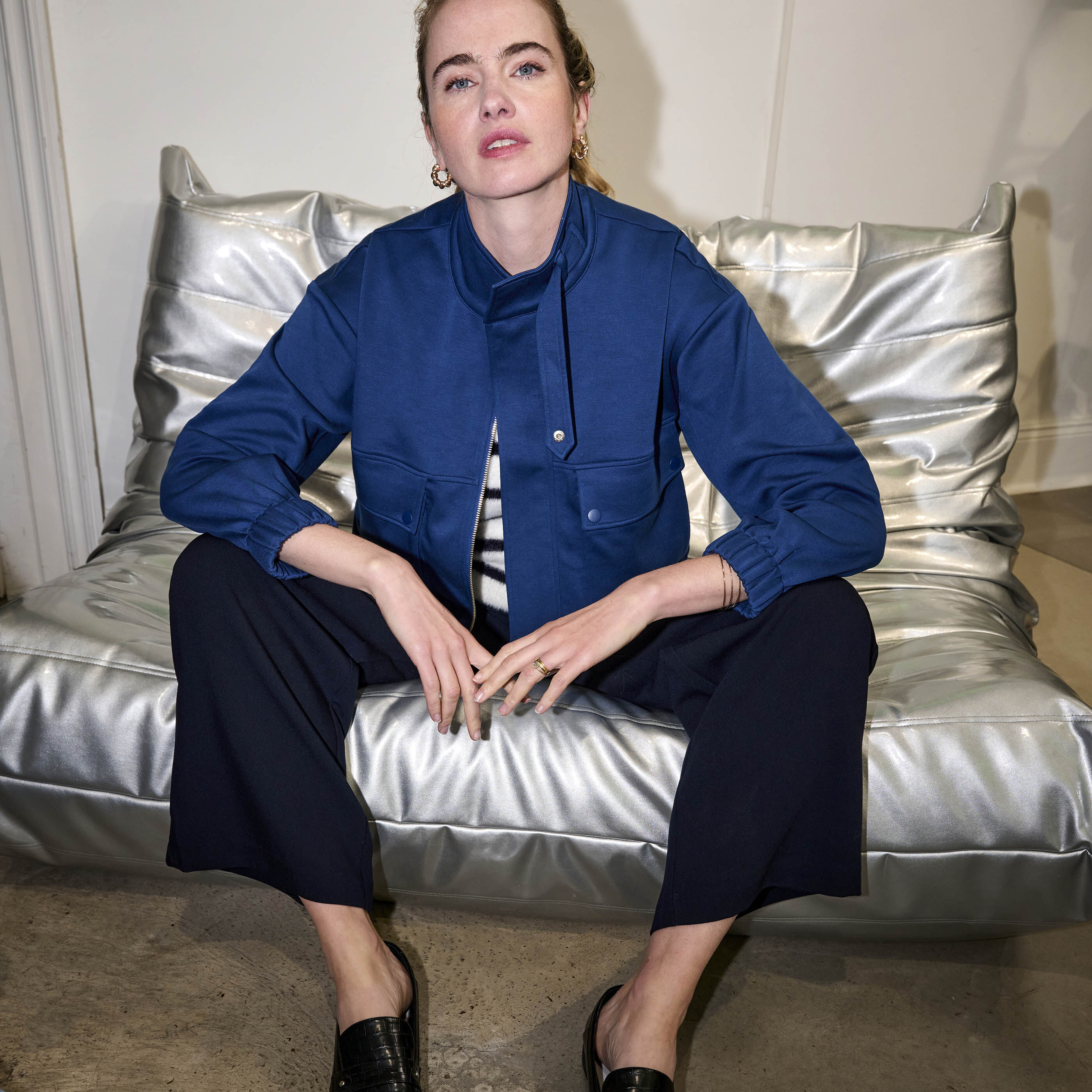 Bomber en maille femme