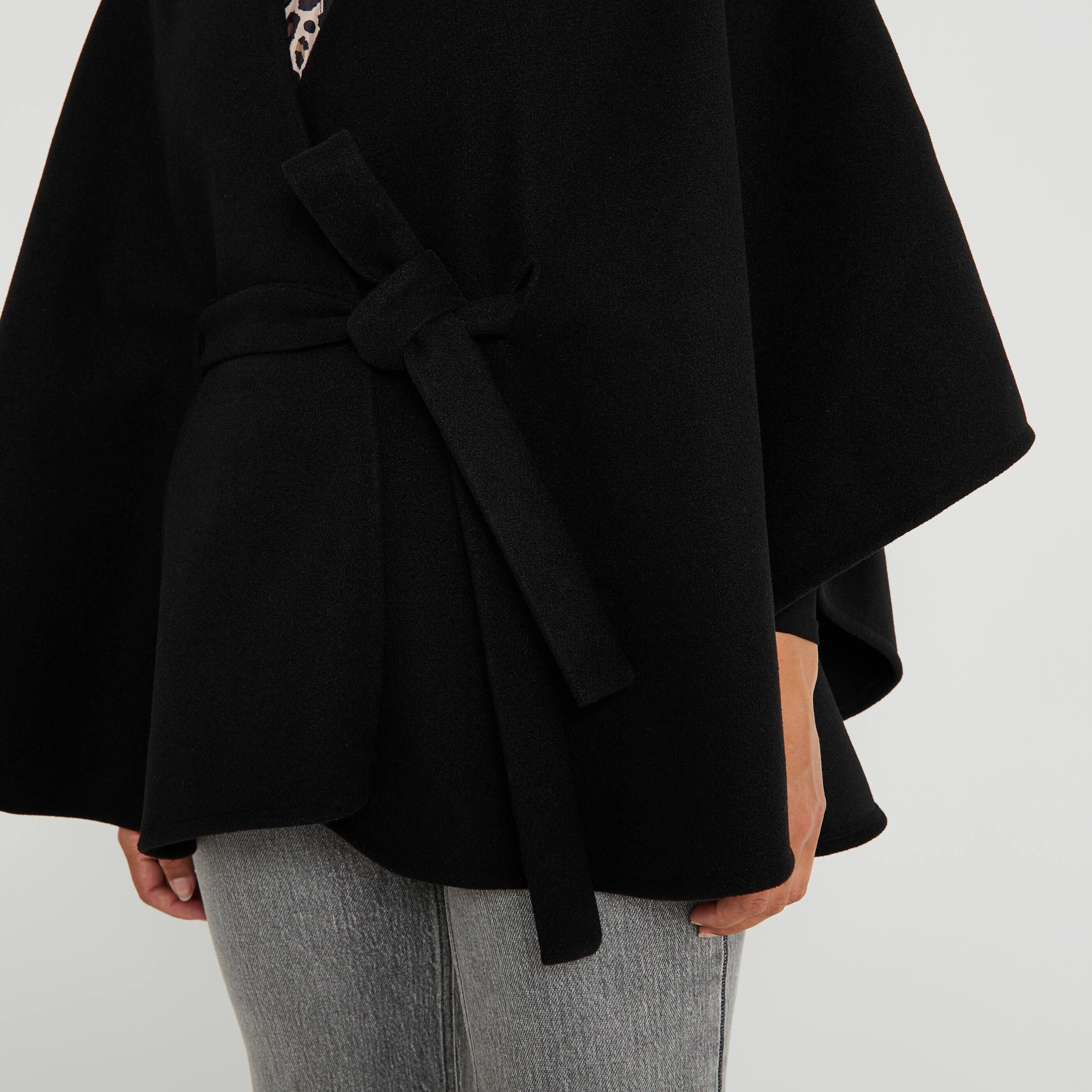 Poncho cape avec ceinture