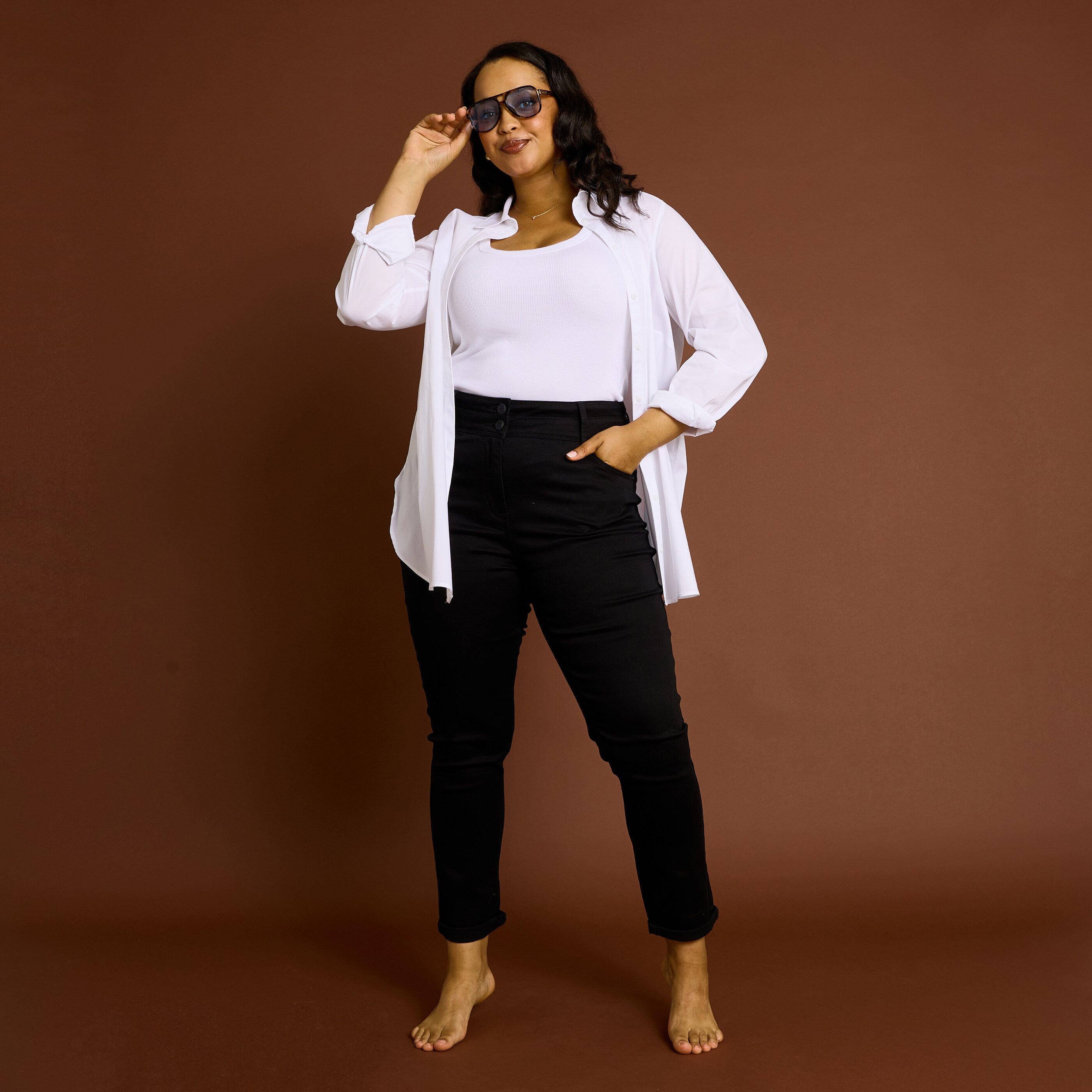 Jean slim raccourci HANOI R02 femme