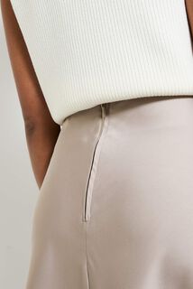 Jupe longue satinée femme