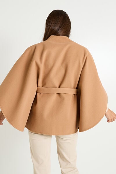 Poncho cape avec ceinture