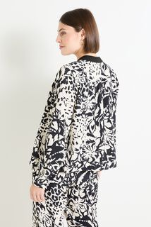 Veste zippée imprimée femme