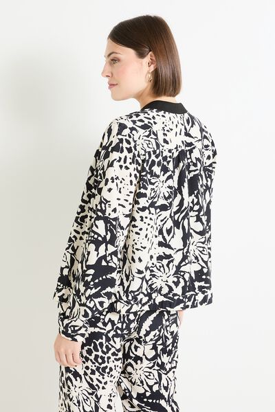 Veste zippée imprimée femme