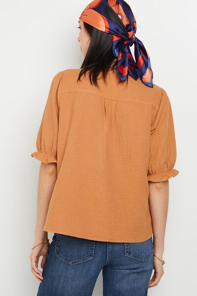 Chemisier en gaze de coton femme