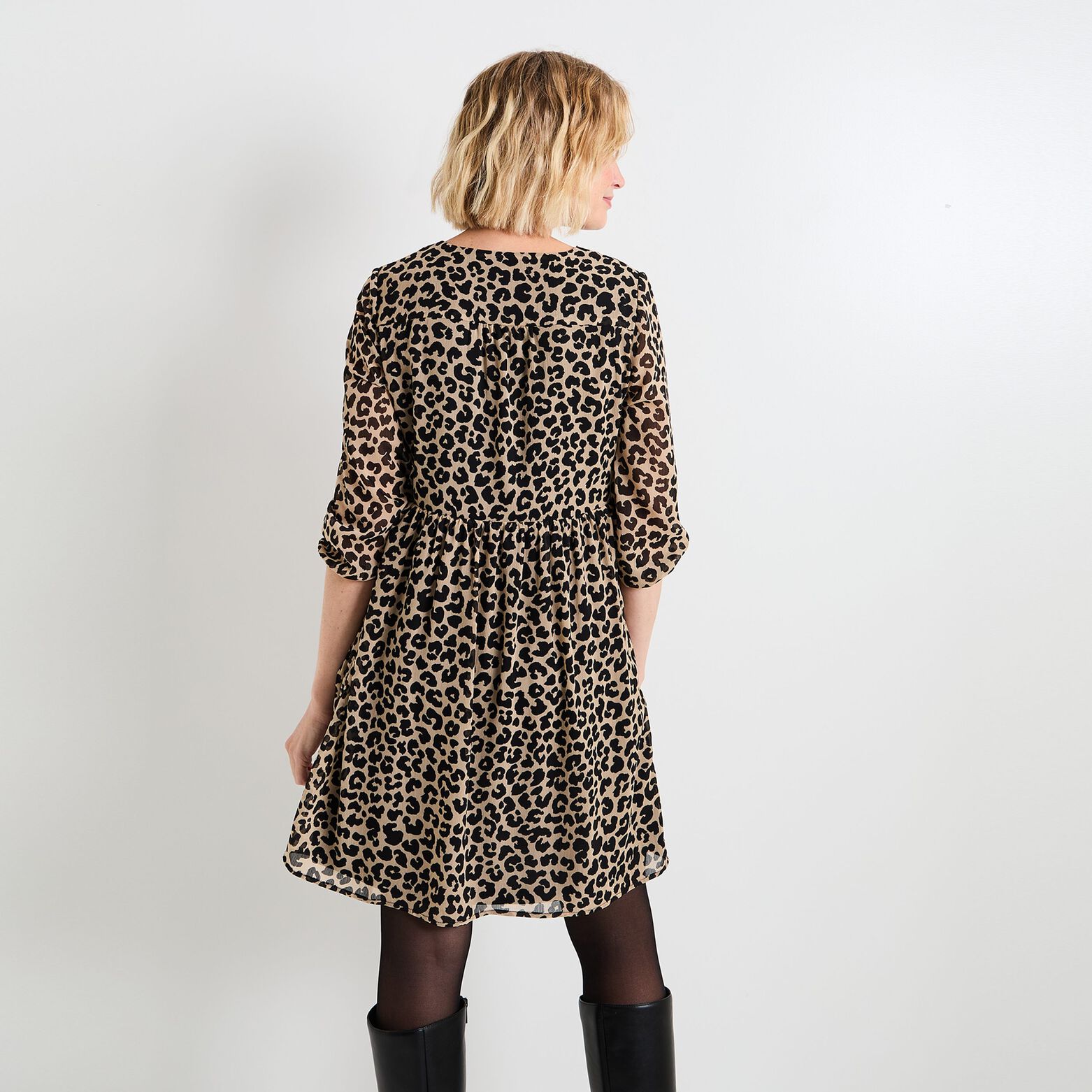 Robe col V femme
