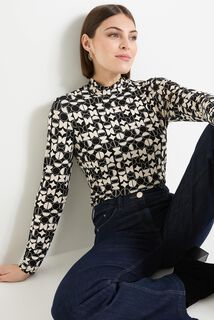 T-shirt col montant femme