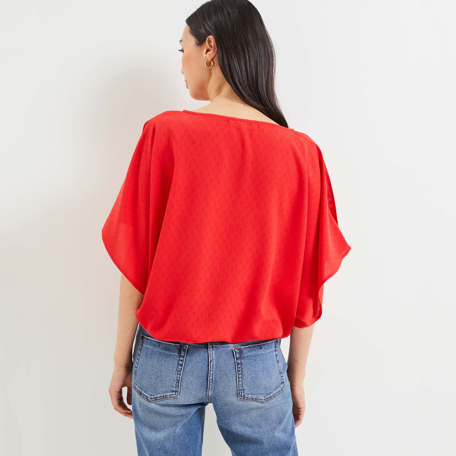 Blouse épaules ouvertes femme