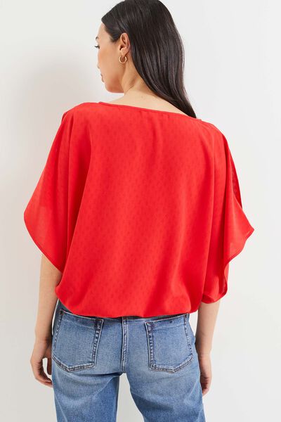Blouse épaules ouvertes femme