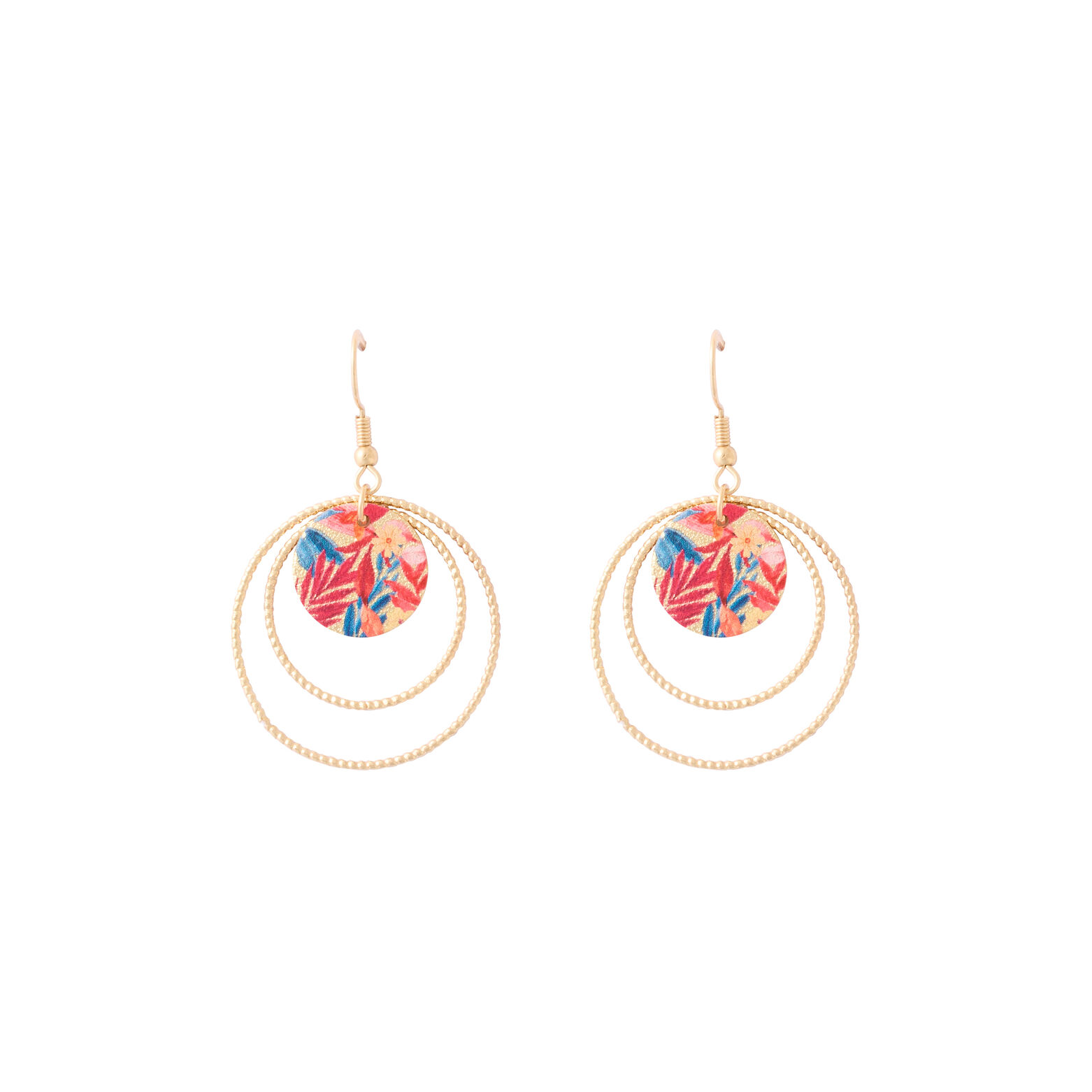 Boucles d'oreilles cercles et disques